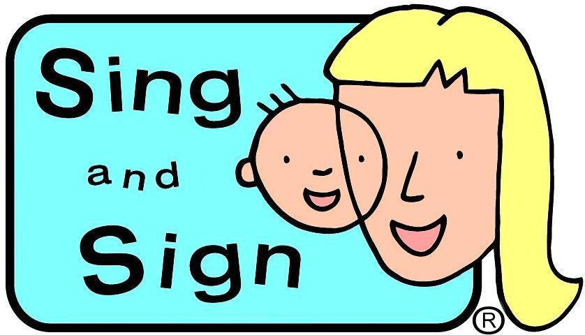 Sing & Sign logo with graphic of mother and child